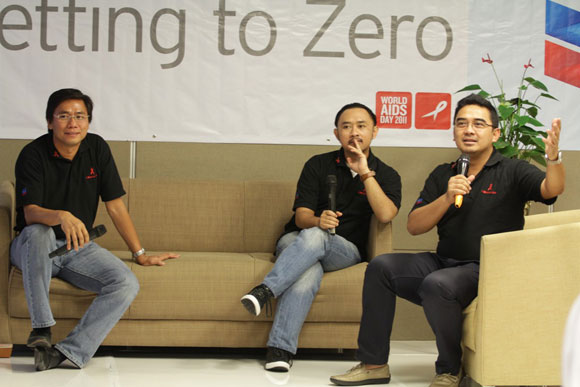 During the internal talk show about HIV/AIDS