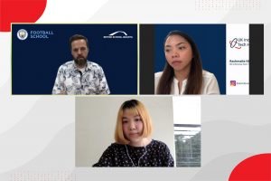 Speakers from YCAB Foundation and British School Jakarta sharing about expertise in the digital world.