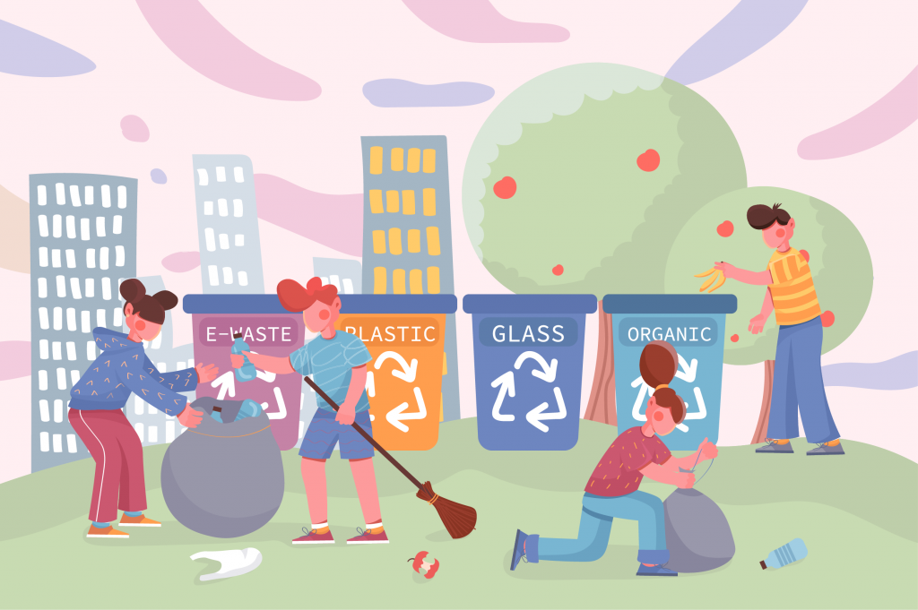 YCAB Goes Green aims to develop a new green society by sorting out trash according to a category, as well as reducing water usage, electricity, paper usage.