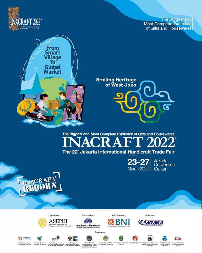 INACRAFT 2022 showcases batik products made by Rumah Belajar Batik students.